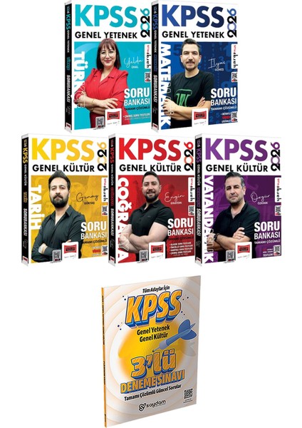 2026 Kpss Türkçe Matematik Tarih Coğrafya Vatandaşlık Soru - 3 Deneme