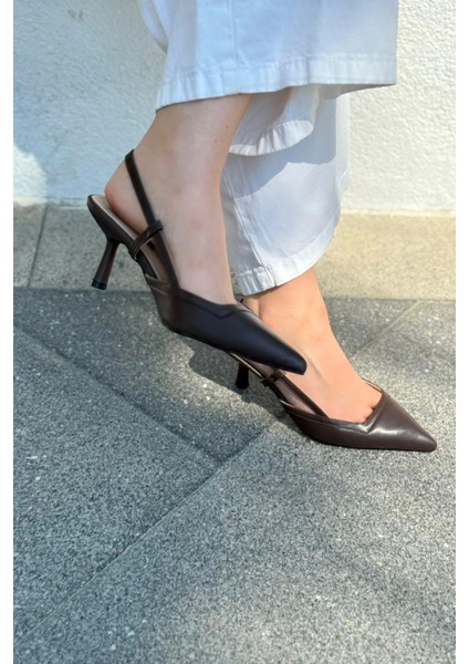 Dayrax Mat Deri Acıkahve Stiletto fiyatları