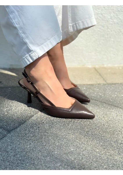 Dayrax Mat Deri Acıkahve Stiletto indirimleri