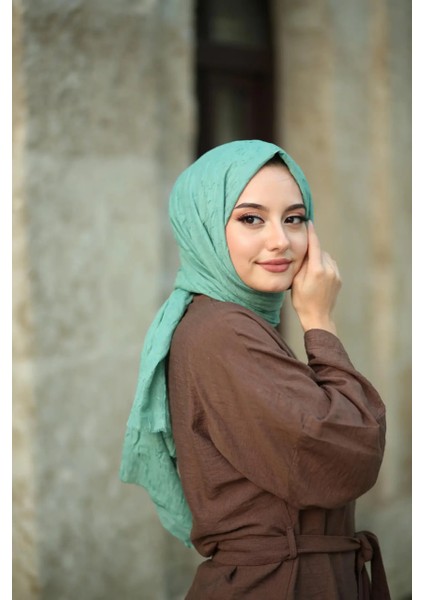 Ütü Gerektirmeyen Bambu Kraş Şal -BMB0508 indirimleri