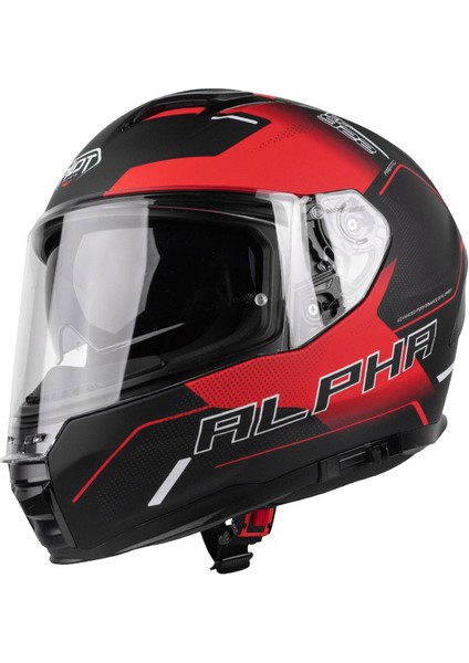 Alpha Sv Kırmızı Siyah Kapalı Motosiklet Kaskı fiyatları