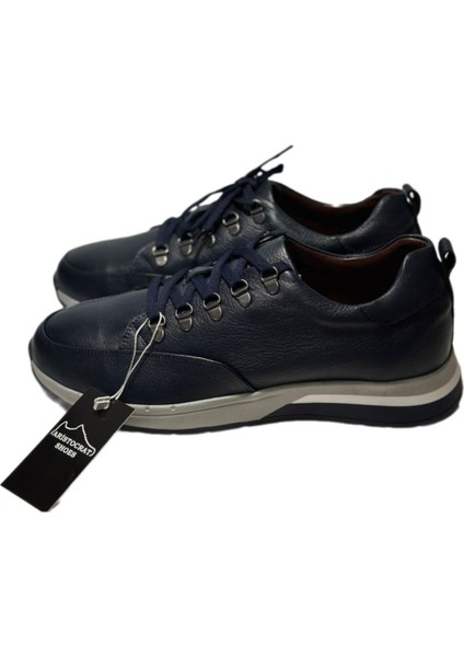 Bağcıklı Spor Ayakkabı Gerçek Deri Rahat Kalıp modelleri