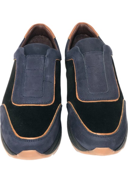 Casual Hakiki Deri Spor Ayakkabı Sneaker Bağcıksız Lastikli Model fiyatları