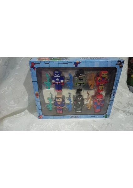 Mincraft Super Herolar Kahraman Seti 12PARÇA