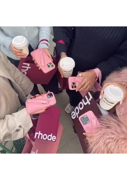 iPhone 13 Uyumlu “ Cam Hediye “ Rhode Summer Premium Silikon Lip Case Telefon Kılıfı + Ruj modelleri