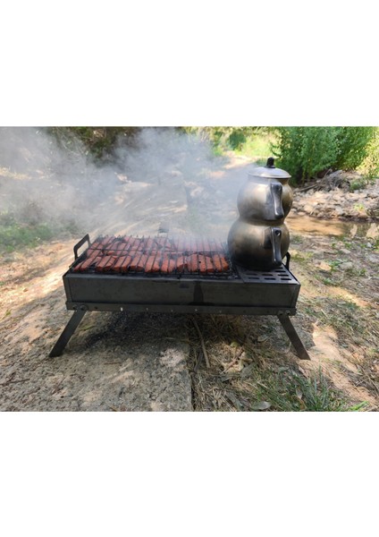 Pratik Katlanır Portatif Mangal (Çaylıklı)