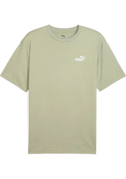 Ess Relaxed No. 1 Logo Erkek Yeşil Günlük Stil T-Shirt 68915382