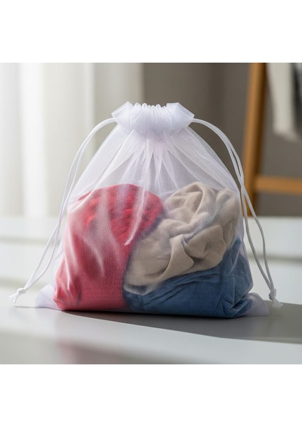 File Yıkama Torbası 3’lü Set Bağlamalı – Çamaşır Makinesi Hassas Kıyafet Koruma Torbası (Küçük,orta,büyük) Boy fırsatları