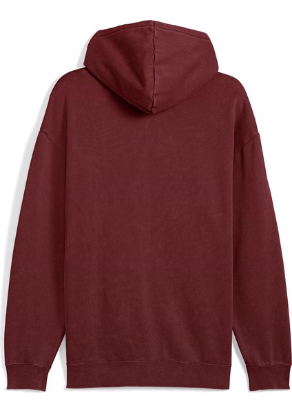 Ess Elevated Wash Hoodie Erkek Bordo Günlük Stil Sweatshirt 68804996 indirimleri