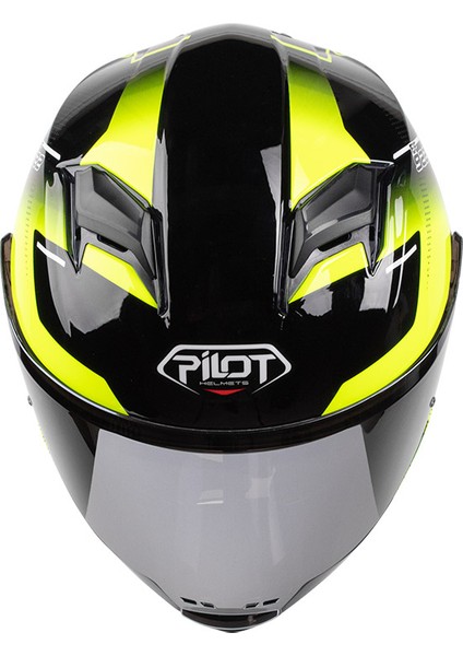 Alpha Sv Siyah Sarı Kapalı Motosiklet Kaskı modelleri