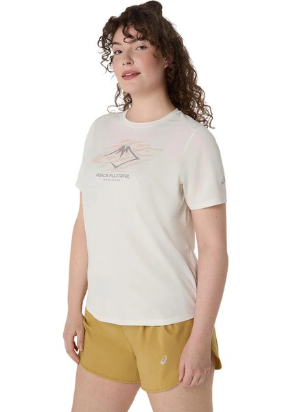 Fujıtrail Logo Ss Kadın Bej Koşu T-Shirt 2012D314-100