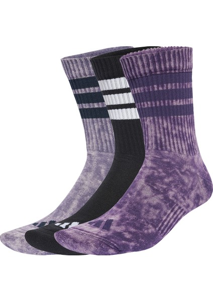Stonewash Crew 3p Unisex Mor Günlük Stil Çorap JX5741