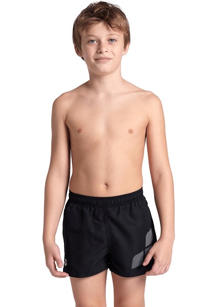 Beach Short Logo Çocuk Siyah Deniz Şortu 006446511