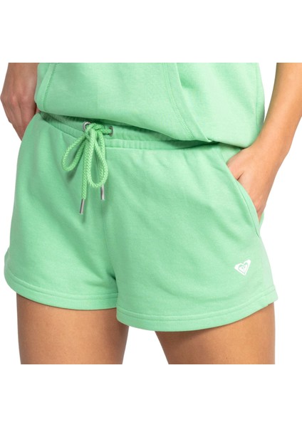 Surf Stoked Short Terry Kadın Yeşil Günlük Stil Şort ERJFB03416-GHW0 fırsatları