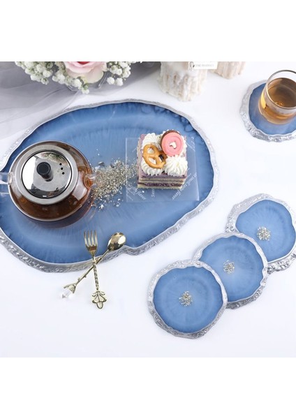 Epoksi Büyük Kristal Köşeli Tepsi Kalıbı 36.3×26.8 cm fiyatları
