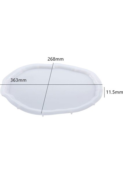 Epoksi Büyük Kristal Köşeli Tepsi Kalıbı 36.3×26.8 cm fırsatları