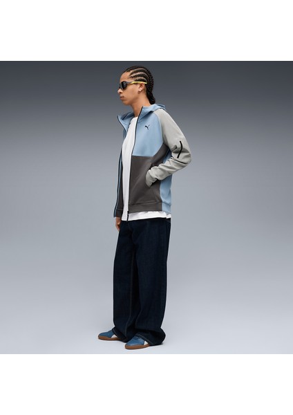 Tech Full-Zip Hoodie Erkek Mavi Günlük Stil Sweatshirt 68804534 modelleri