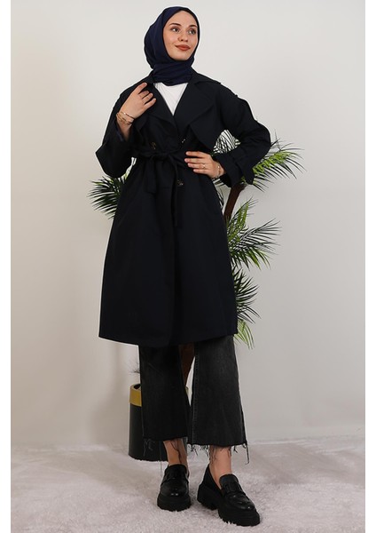 Rowan Trençkot Lacivert