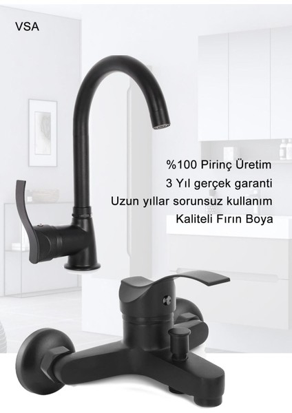 Siyah Robot Yağmurlama Duş Seti Defne Siyah Banyo Lavabo Bataryası Seti fiyatları