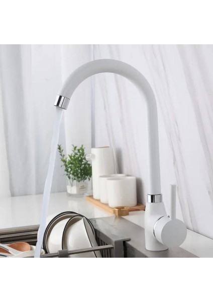 Beyaz Delta Safir Mutfak Evye Bataryası Aç Kapa Çubuk Kollu Kaliteli Musluk modelleri