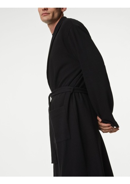 Saf Pamuklu Waffle Sabahlık modelleri