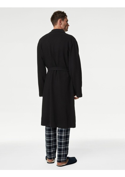 Saf Pamuklu Waffle Sabahlık fırsatları