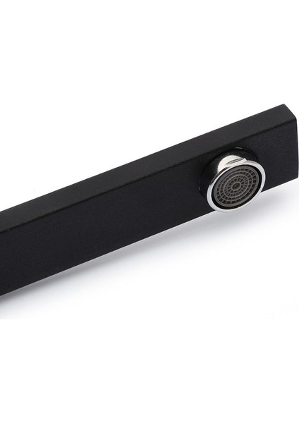 Siyah Kare Kuğu Mutfak Evye Bataryası Sıcak Soğuk Girişli Aç Kapa Kollu Musluk indirimleri