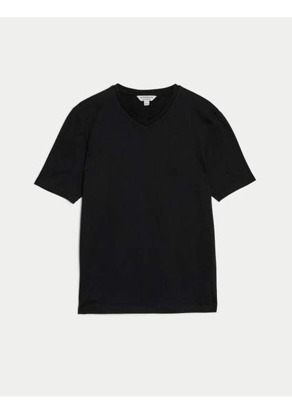 Yumuşak Dokulu V Yaka T-Shirt indirimleri