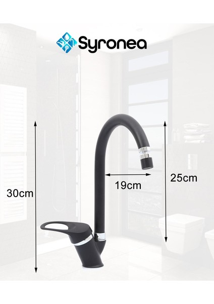 Robot Siyah Tepe Yağmurlama Duş Seti Mutfak Banyo Lavabo Batarya Musluk Set fırsatları