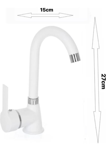 Beyaz Delta Banyo Lavabo Mutfak Batarya Musluk Seti Ara Musluk Pirinç Set modelleri