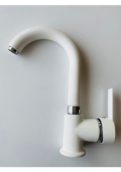 Beyaz Lüx Kısa Lavabo Bataryası