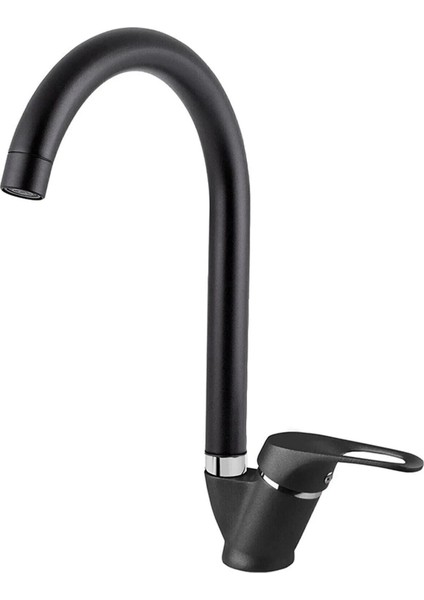 Mat Siyah Mutfak Lavabo Bataryası Aç Kapa Mix Musluk Sıcak ve Soğuk Su Girişli modelleri
