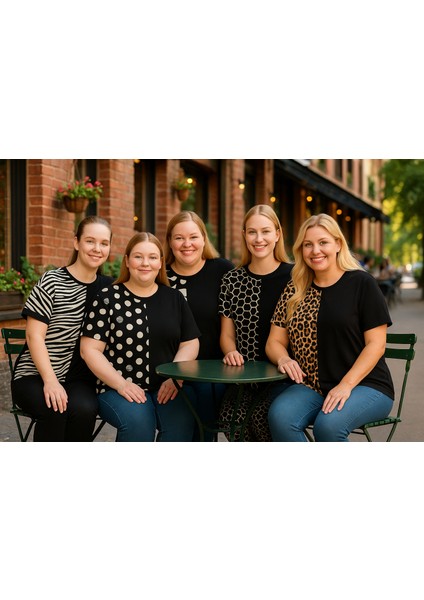 Kadın Büyük Beden Özel Desen Viskon Bluz indirimleri