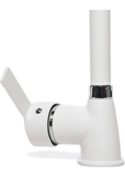 Beyaz Kısa Lavabo Bataryası Delta Banyo Sıcak Soğuk Su Girişli Musluk indirimleri