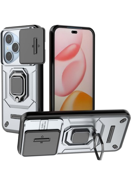 Honor 400 Telefon Kılıfı, Kayar Kamera Kapağı, Döndürülebilir Halka Destekli Askeri Sınıf Darbeye Dayanıklı Koruyucu Kılıf Honor 400 (Yurt Dışından)