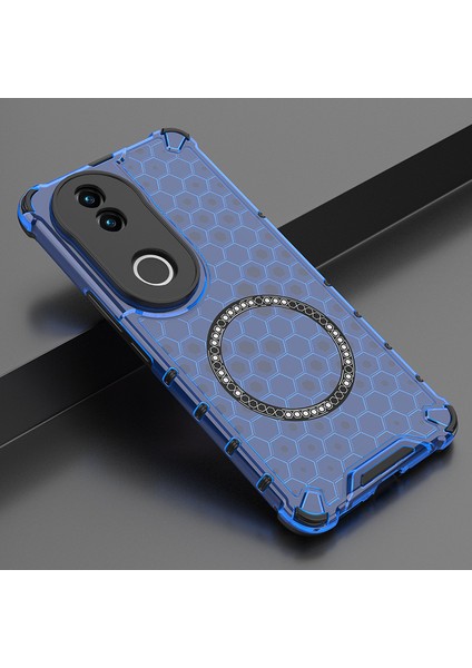 Vivo V50 Manyetik Telefon Kılıfı, Şeffaf Darbeye Dayanıklı Telefon Kılıfı Kapağı Vivo V50 (Yurt Dışından)