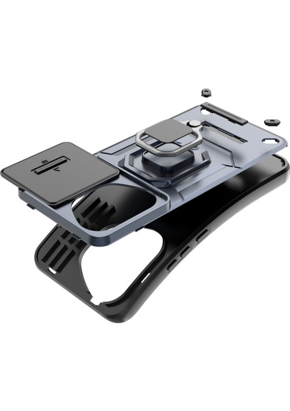 Honor 400 Telefon Kılıfı, Kayar Kamera Kapağı, Döndürülebilir Halka Destekli Askeri Sınıf Darbeye Dayanıklı Koruyucu Kılıf Honor 400 (Yurt Dışından) fırsatları