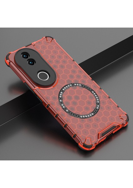 Vivo V50 Manyetik Telefon Kılıfı, Şeffaf Darbeye Dayanıklı Telefon Kılıfı Kapağı Vivo V50 (Yurt Dışından)