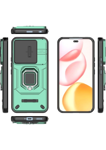 Honor 400 Telefon Kılıfı, Kayar Kamera Kapağı, Döndürülebilir Halka Destekli Askeri Sınıf Darbeye Dayanıklı Koruyucu Kılıf Honor 400 (Yurt Dışından)