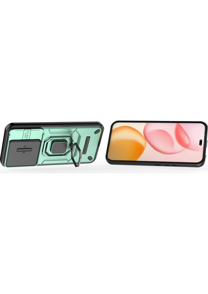 Honor 400 Telefon Kılıfı, Kayar Kamera Kapağı, Döndürülebilir Halka Destekli Askeri Sınıf Darbeye Dayanıklı Koruyucu Kılıf Honor 400 (Yurt Dışından)