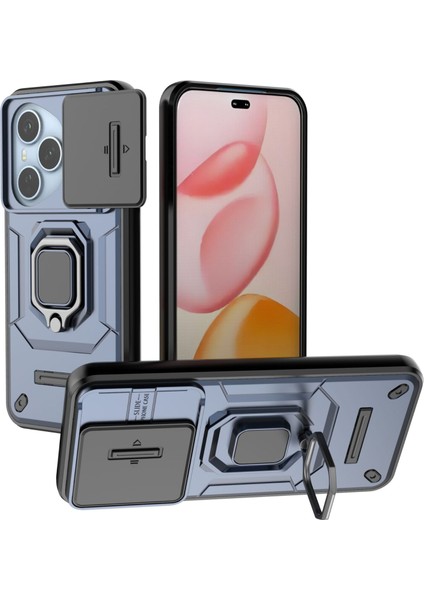 Huawei Honor 400 Pro Kayar Kamera Kılıfı, Döndürülebilir Halka Destekli Askeri Sınıf Darbeye Dayanıklı Koruyucu Kılıf Huawei Honor 400 Pro (Yurt Dışından)