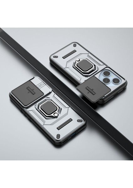 Huawei Honor 400 Pro Kayar Kamera Kılıfı, Döndürülebilir Halka Destekli Askeri Sınıf Darbeye Dayanıklı Koruyucu Kılıf Huawei Honor 400 Pro (Yurt Dışından) modelleri