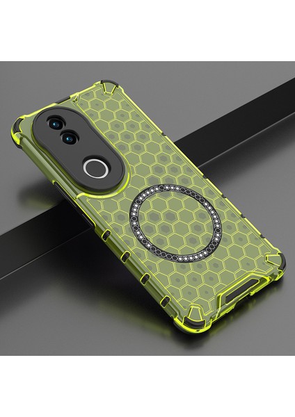 Vivo V50 Manyetik Telefon Kılıfı, Şeffaf Darbeye Dayanıklı Telefon Kılıfı Kapağı Vivo V50 (Yurt Dışından)