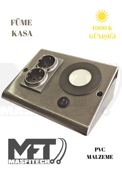 Dolap & Tezgah Altı Prizli Aydınlatma 3 Watt 4000k Günışığı