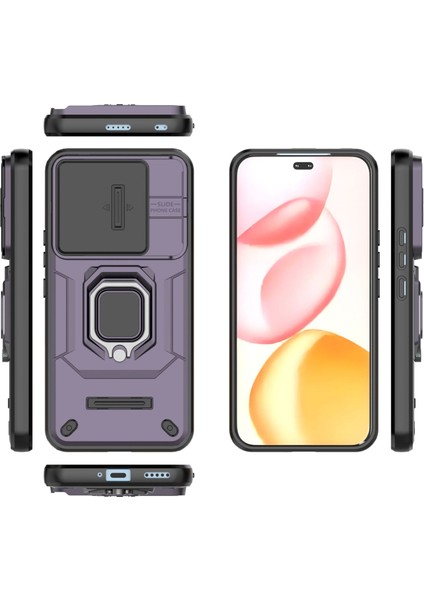Huawei Honor 400 Pro Kayar Kamera Kılıfı, Döndürülebilir Halka Destekli Askeri Sınıf Darbeye Dayanıklı Koruyucu Kılıf Huawei Honor 400 Pro (Yurt Dışından) fiyatları