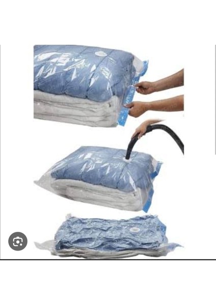 (3 Adet)(Maxi Jumbo Boy) 90 cm x 120 cm Çift Kişilik Yorgan Vakumlu Hurç - Vakumlu Poşet fiyatları