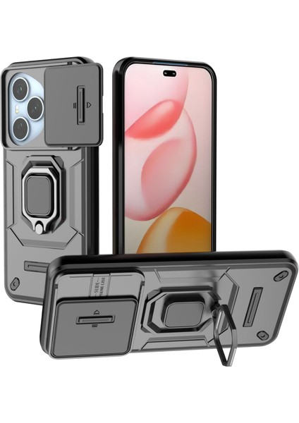 Honor 400 Telefon Kılıfı, Kayar Kamera Kapağı, Döndürülebilir Halka Destekli Askeri Sınıf Darbeye Dayanıklı Koruyucu Kılıf Honor 400 (Yurt Dışından)