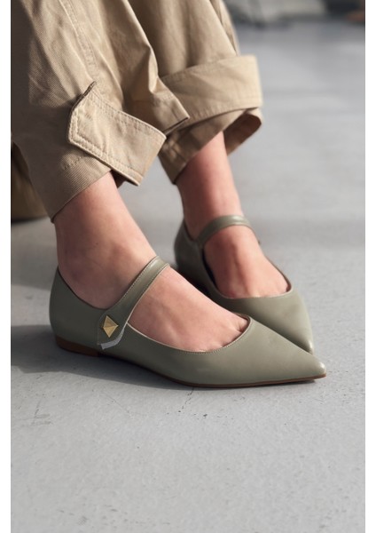 Brano Mat Sivri Burunlu Su Yeşili Kadın Babet fırsatları