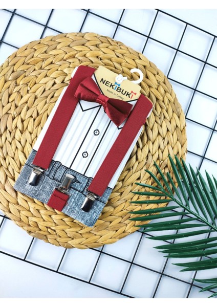 Çocuk Askı Papyon Kombini