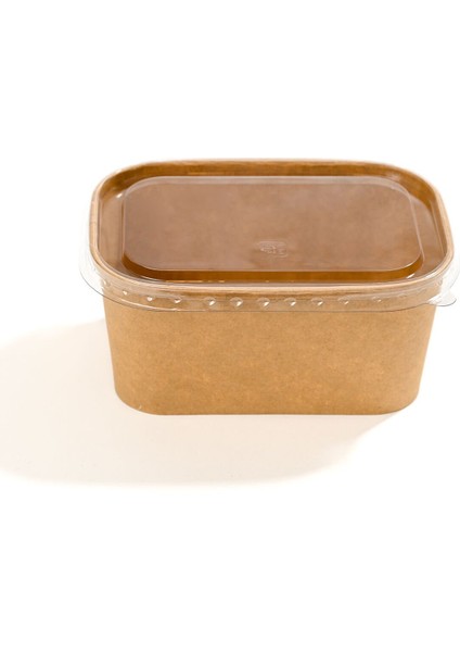 Dikdörtgen Salata Kasesi Kraft (750ML) 50 Adet